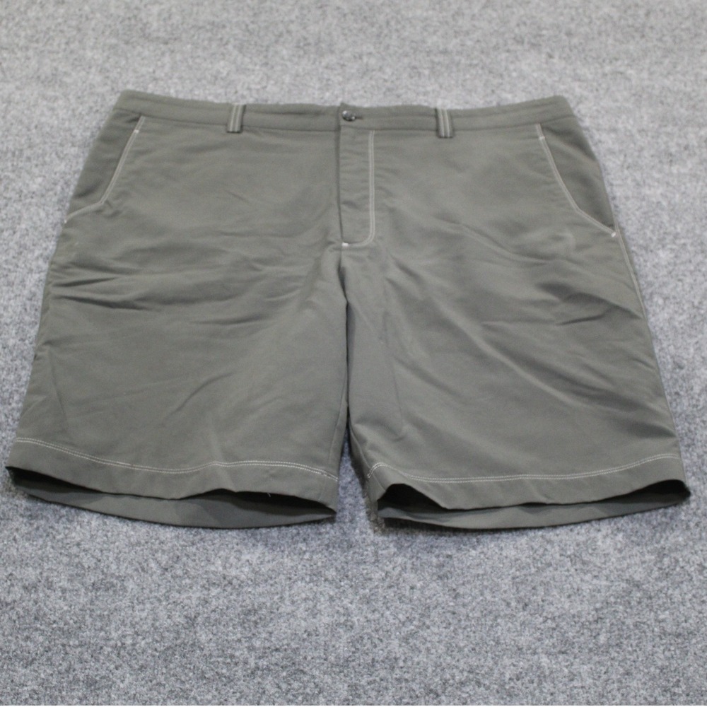 Cutter Buck CB DryTec Golf Shorts Mens Size 42 Gray Flat Front‎ Performance